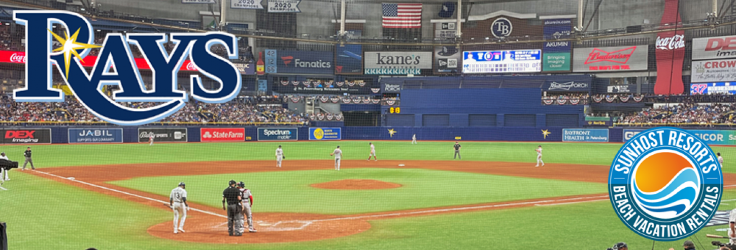 Image of Tropicana Field from the view of Home Plate